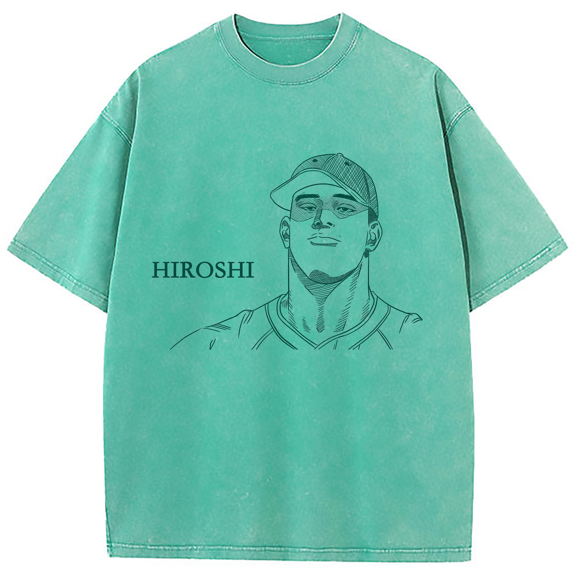 （画像用） SLAM DUNK／スラムダンク 綿100% ヴィンテージ風 半袖Tシャツ（フロントプリント）